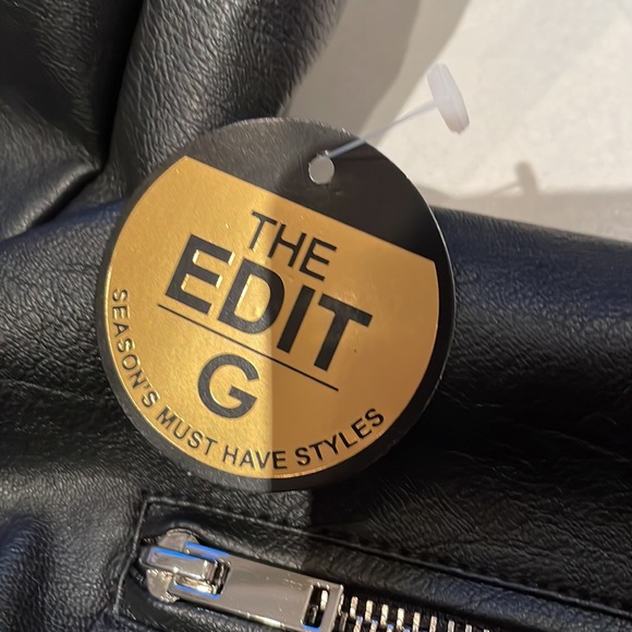 G by Guess Biker Style Vegan Leather Jacket - Picture 5 of 7